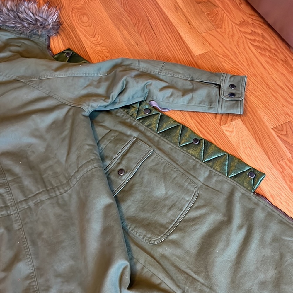 NWT Free People We The Free Farrah Military Parka Long Coat size Small - Picture 13 of 16